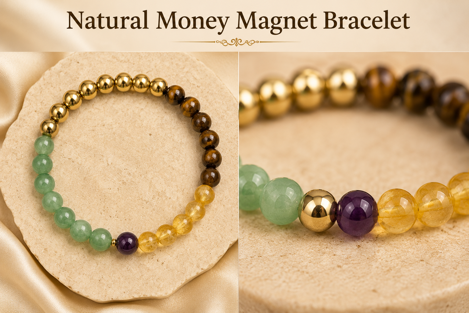 Natural Money Magnet Bracelet - Image 2
